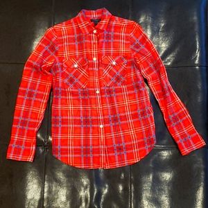 J. Crew plaid Long sleeve wimens button down